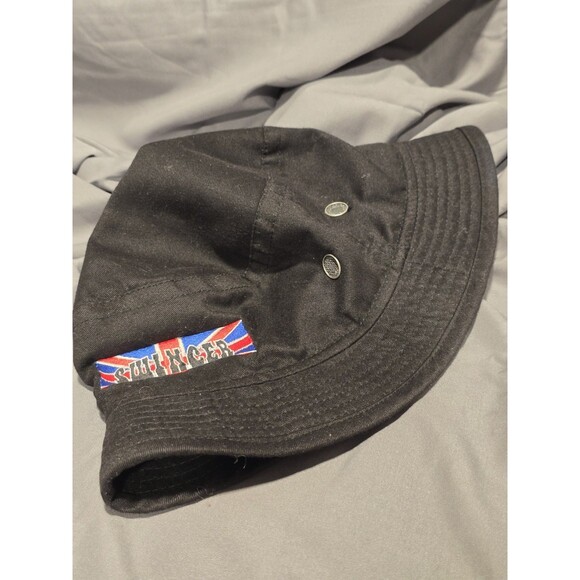 Austin Powers Movie Promo Swinger British Flag Black Bucket Hat L/xL Rare Find - Picture 4 of 8